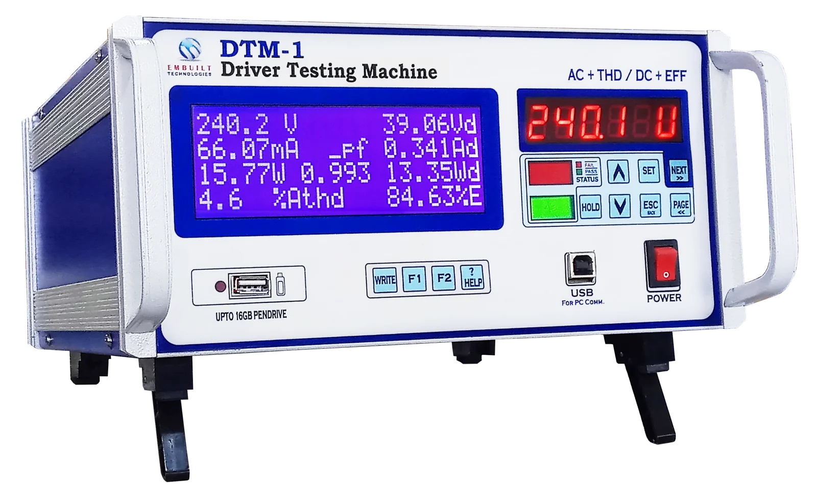 DTM-1 Testing Setup